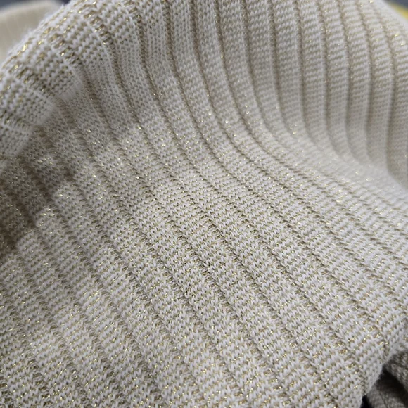 Zara Cream Ribbed Turtleneck Sweater - Picture 6 of 6